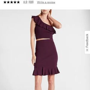 Express Pink Skirt Set NWT